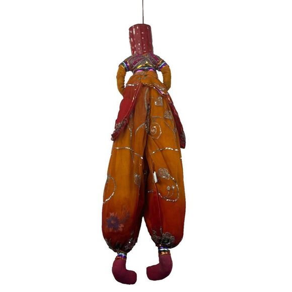Indian Rajasthani Antique Kathputli Raja Warrior Puppet‎ - Picture 5 of 9